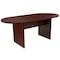 Flash Furniture Oval 35" W, 72" L, 29.5" H, Laminate Top, Red GC-TL1035-MHG-GG - alternate 4